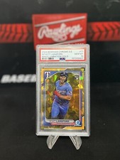 2024 Bowman Chrome Sapphire Wyatt Langford Image Variation Gold /50 PSA 10 #71