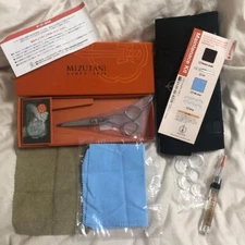 Mizutani scissors HANDMADE SINCE 1921 Exclusive case oil sheet ring included 