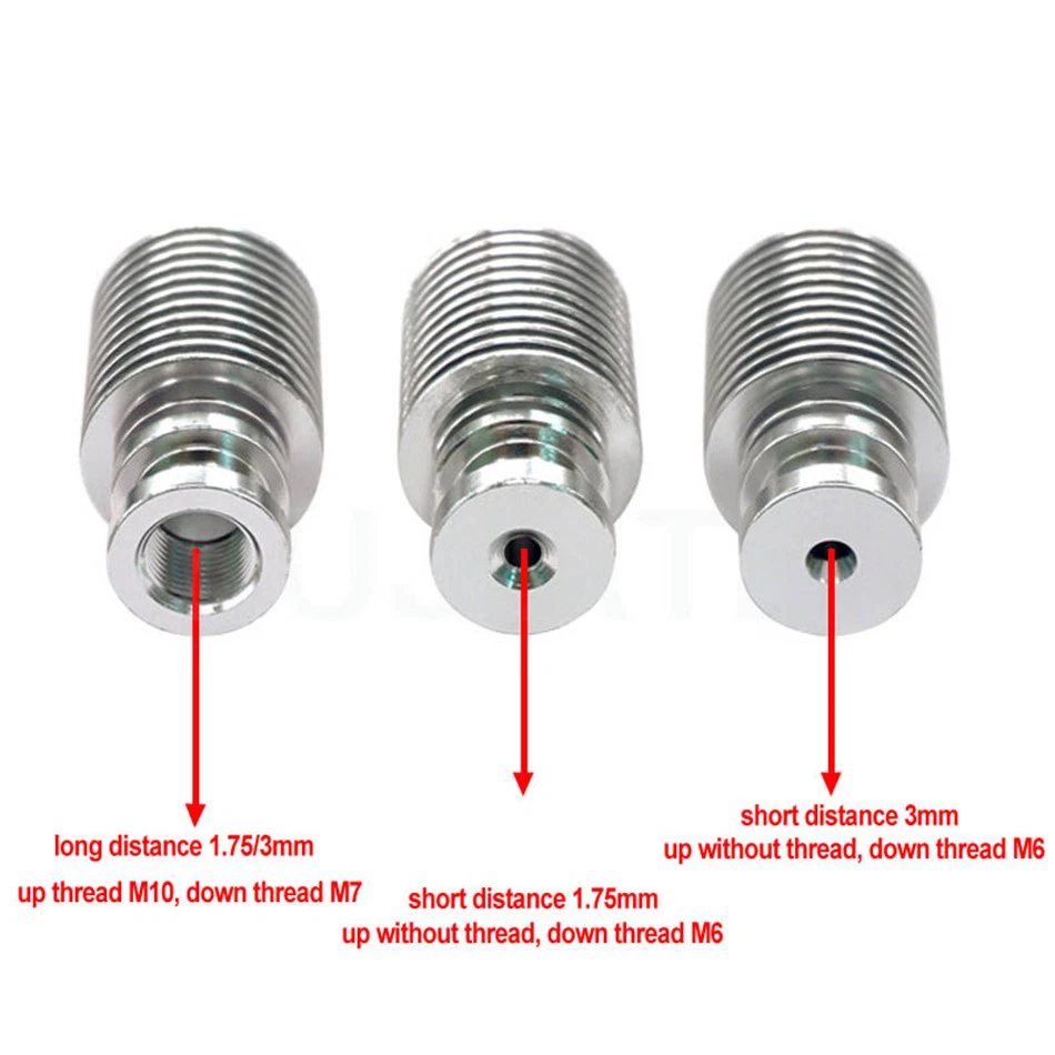 V6 Extruder Metal Heat Sink for 1.75/3mm J-Head Fit for E3D-V6 3D Printer Tools - Image 2 of 4