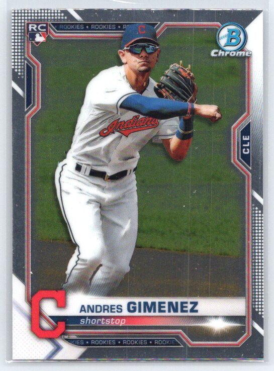 2021 Bowman Chrome Andres Gimenez #12  RC Rookie   Cleveland Indians