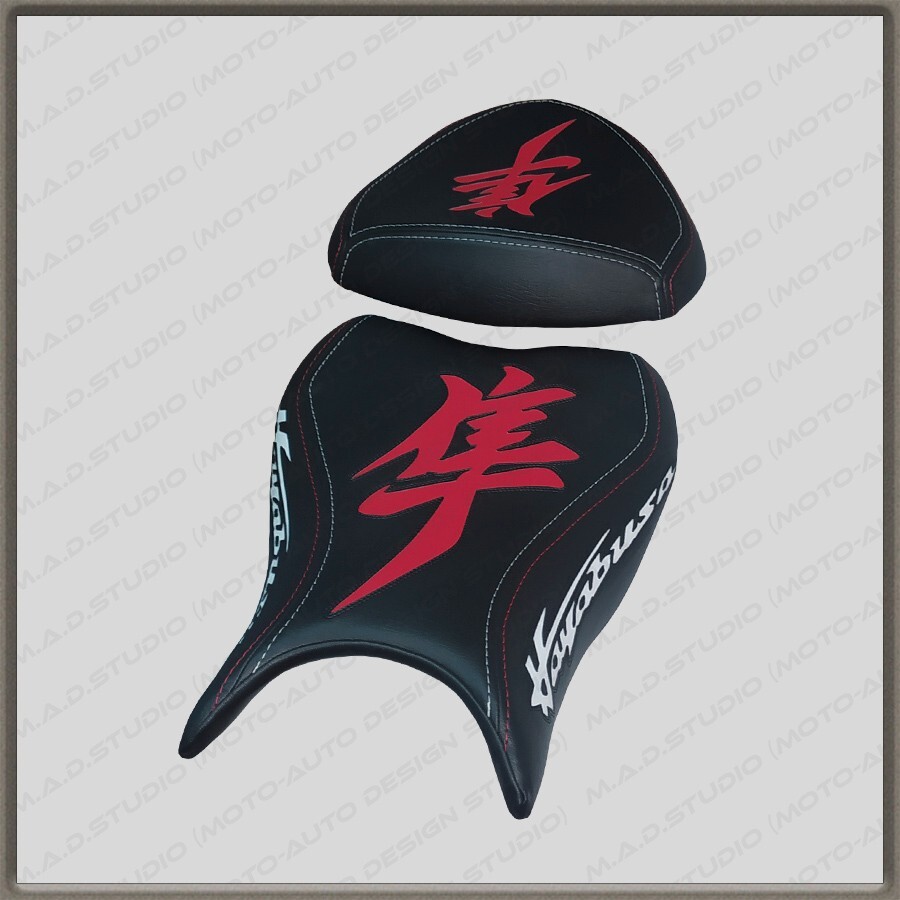 CUSTOM (whte+red) Desgn Seat Cover Suzuk GSX1300R Hayabusa 2008-2020 (2 gen) | eBay