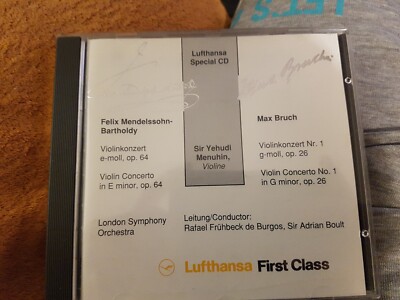 Lufthansa First Class Special CD Violine Sehr Selten In Sehr Guten Zustand 1992