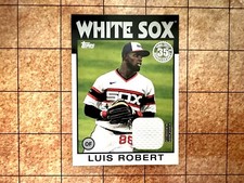 2021 Topps 1986 Topps Baseball Relics 86R-LR Luis Robert Chicago White Sox