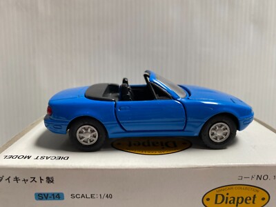 Yonezawa Toys Eunos Roadster 1/40 – Bleu – Jouet Ancien Japon – Occasion Boîte Moyenne