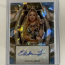 2024 Panini WWE Select Signature Autograph Elektra Lopez Cracked Ice