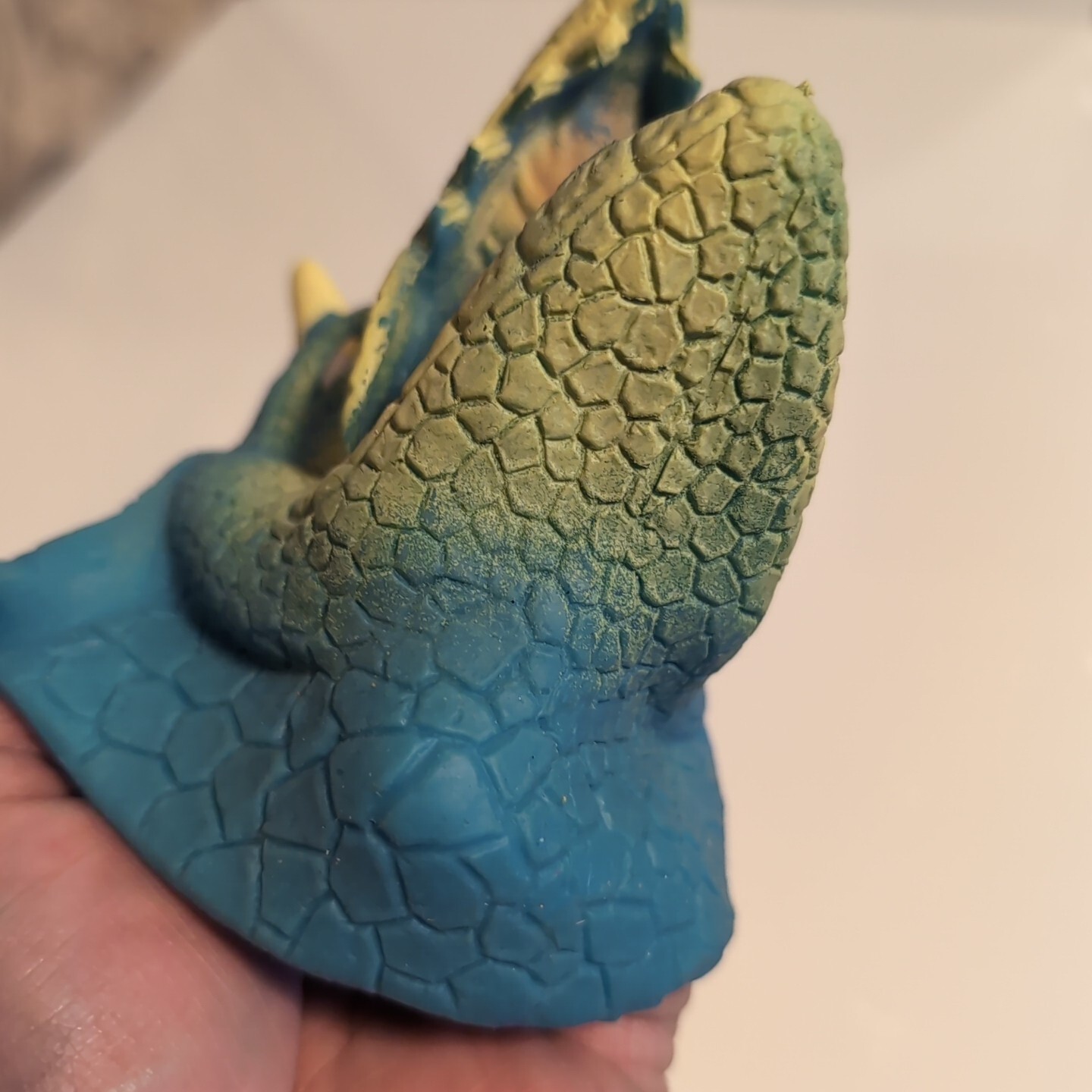 Vtg. Rubber Dinosaur Head Child's Hand Puppet Possiblely JA-RU Imperial?