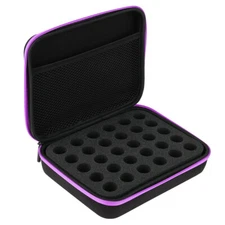 (Purple) EVA Travel Essential Oil Carrying Case For Bottles 5ml