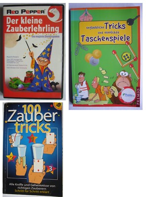 2 Bücher mit Zaubertricks & 1 CD mit Pgm. zum Zaubern