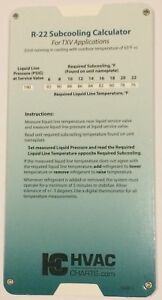 Superheat And Subcooling Charging Chart