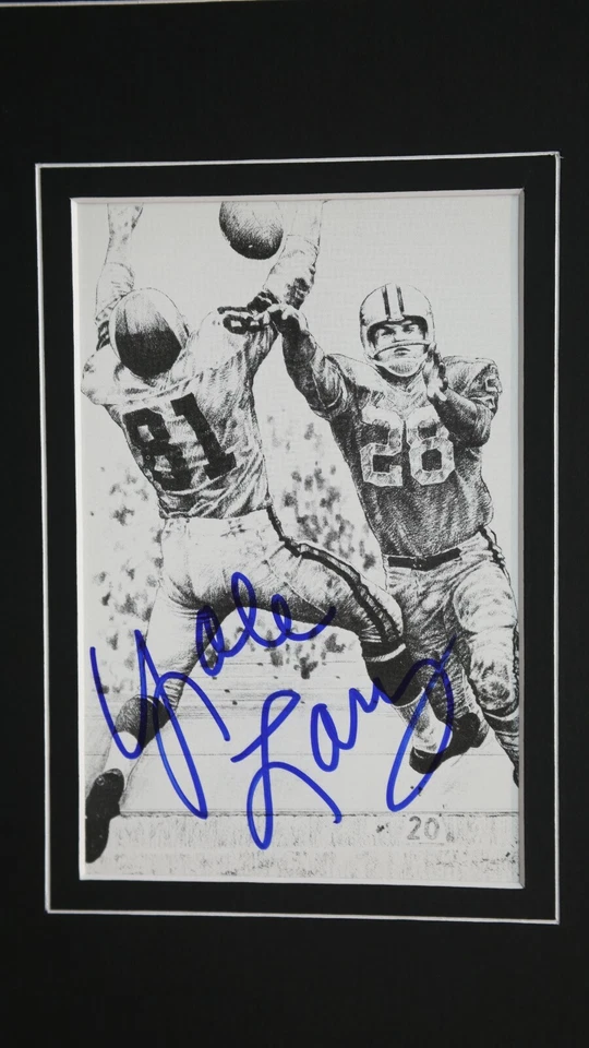 Yale Lary Lions Signed Framed 16x20 Photo Display Texas A&M - Image 2 of 2