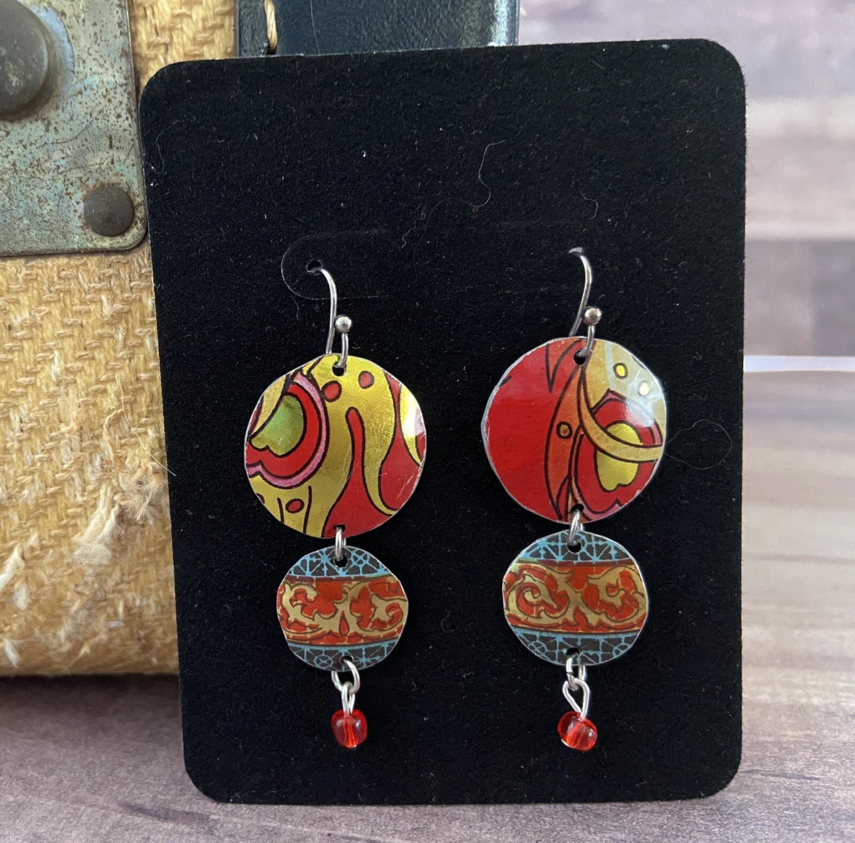 Tin earrings shop