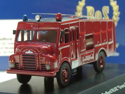 BOS Bedford RLHZ Green Goddess, Feuerwehr 1953, rot - 87416 - 1:87