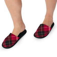 Bedhead - French Terry Lined Woven Cotton Slippers - Nicholas Plaid - S/M
