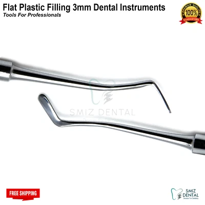 SMIZ DENTAL® Dental Restorative Flat plastic 3mm Instruments Double Ended Scalers New