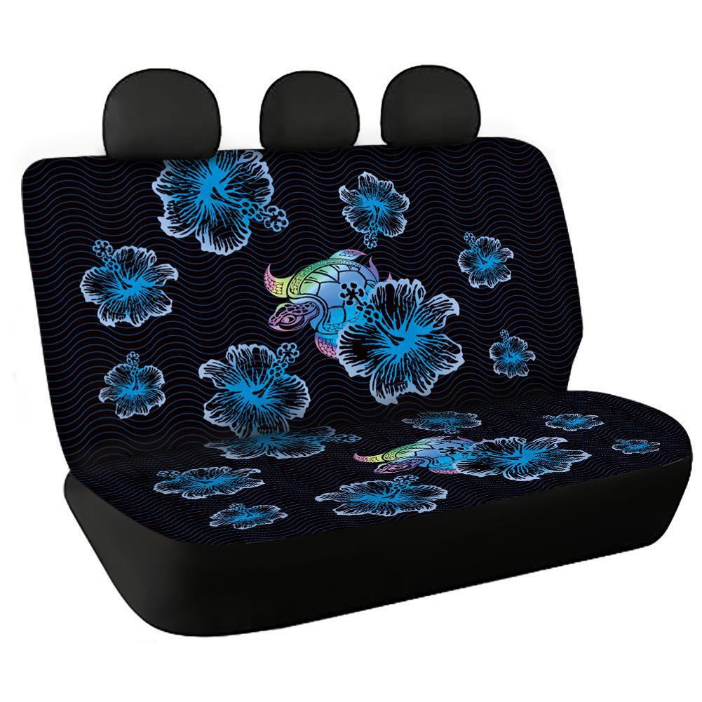 Ethnic Style Turtle Auto Rear Bench Seat Protector Car Back Seat Covers Set of 2