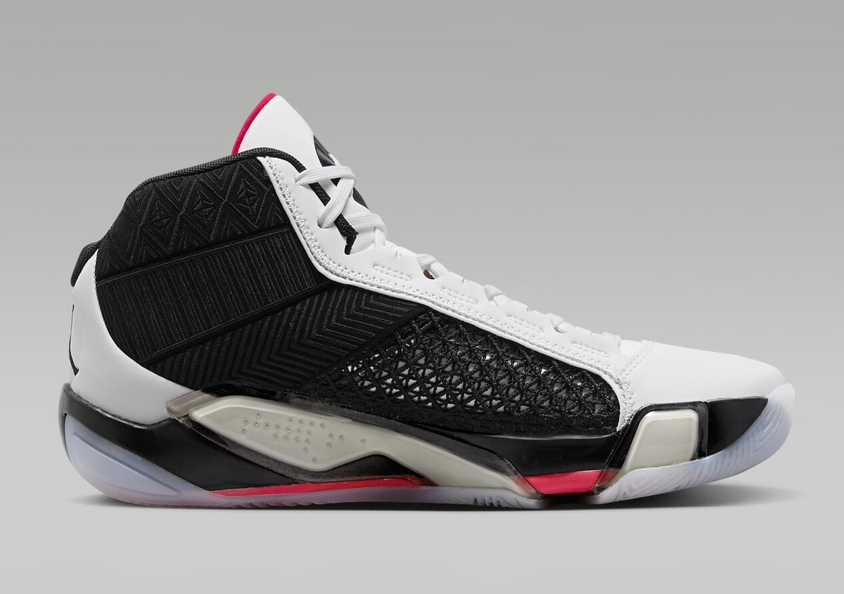 Air Jordan 38 Fundamental White Black Basketball Shoes DZ3356-106 Mens‎ Sizes Air Jordan 38 “Fundamental” White/Black-Siren Red DZ3356-106  main image 3