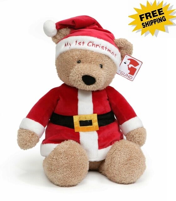 1st Christmas Santa Claus Teddy Bear 