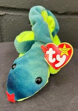 Ty Beanie Baby Retired 1997 Hissy the Snake Plush