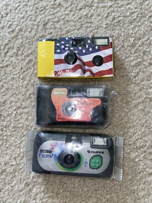 LOT OF 3 - Single Disposable One Time Use Camera Sealed | eBay