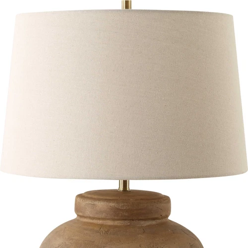 URBINO TEXTURED DISTRESSED TERRACOTTA TABLE LAMP UTTERMOST 30346 - Picture 3 of 6