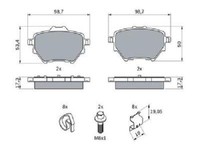 Original Bosch Bremsbelagsatz Scheibenbremse 0 986 494 998 FüR CitroëN DS Opel