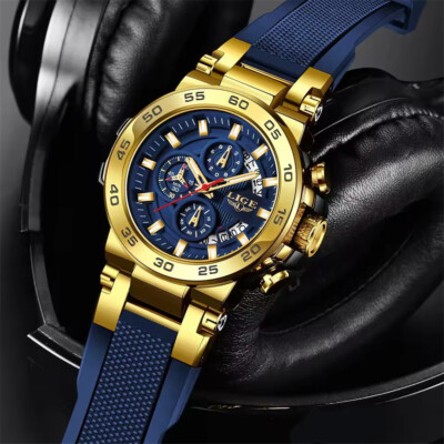 LIGE Men Sport Watch Military Multifunction Wristwatch Calendar