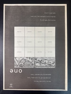 THE WEDDING PRESENT - ONE | 15X11'' 1991 MAGAZINE ADVERT POSTER  L455