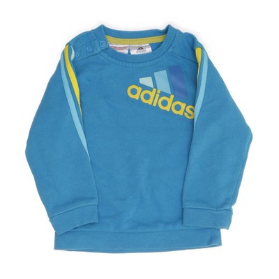 Adidas, Sweatshirt, Größe: 80, Blau/Gelb, Baumwolle/Polyester, Print #zWC