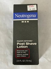 NOS Neutrogena Men Razor Defense Post Shave Lotion Discontinued NEVER USED w/box