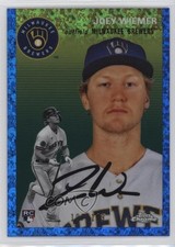 2023 Chrome Platinum Anniversary Blue Mini-Diamond Refractor Joey Wiemer #6 0r4