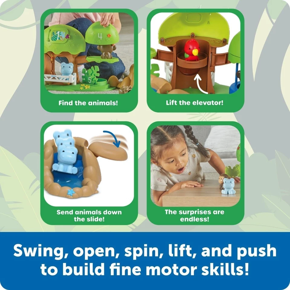 Learning Resources Peeksville Jungle Safari Playset, Ages 18 Months+, Jungle - Image 3 of 4