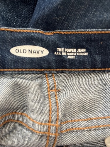 Women’s New Old Navy Power Jean AKA The Perfect Straight Ankle Dark Denim - Picture 5 of 6