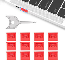 12-Pack USB-A Port Blockers with 1 Key,Removable Physical Security Locks,Anti-Ta