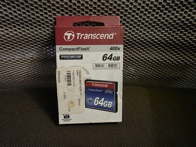 Brand New 64gb Transcend Speed 400x COMPACTFLASH CF  Type I DSLR NIKON CANON 