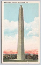 Vintage Washington Monument Washington DC Linen Postcard by Washington News Co.