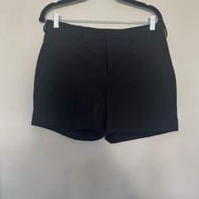Zara Black Tailored Shorts. Turn Up Hem. Very Smart. Size M. Excellent Cond