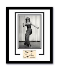 Abbe Lane Autographed Signed 11x14 Framed Photo ACOA