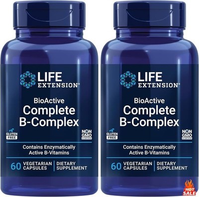 Life Extension BioActive Complete B-Complex, Heart, Brain and Nerve Support,
