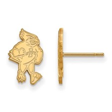14k Gold Plated Silver Iowa State University Small Post Earrings