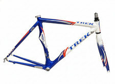 SET CADRE ROUTE CARBONE TREK MADONE 5.2 OCLV 52 cm VINTAGE RACING BIKE BLANC