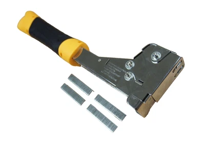 HOTECHE Hammertacker Tacker 1/4" bis 9/16" mit 200 Klammern, Schwerlast - Bild 1 von 4