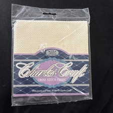 11 Count Aida Ivory Cross Stitch Fabric 100% Cotton by Charles Craft - 12
