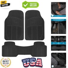 Proliner Car Floor Mats For Cars Trucks Suv 3-piece All-weather Heavy Duty R... Proliner Car Floor Mats For Cars Trucks Suv 3-piece All-weather Heavy Duty R...
