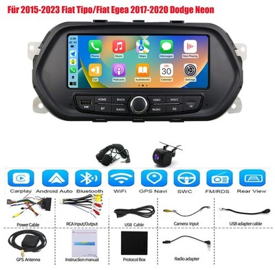 4+64G KAM 7'' Android15 Autoradio Navi Apple Carplay für Fiat Tipo Egea 2015-2021