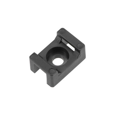 100 x Cable Tie Base Saddle Type Mount Wire Holder Anchor To Wall Desk 15x10x7mm