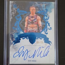 Topps Royalty WWE 2025 Ivy Nile RAW Royalty Autographs RAU-INI Serial #06/25