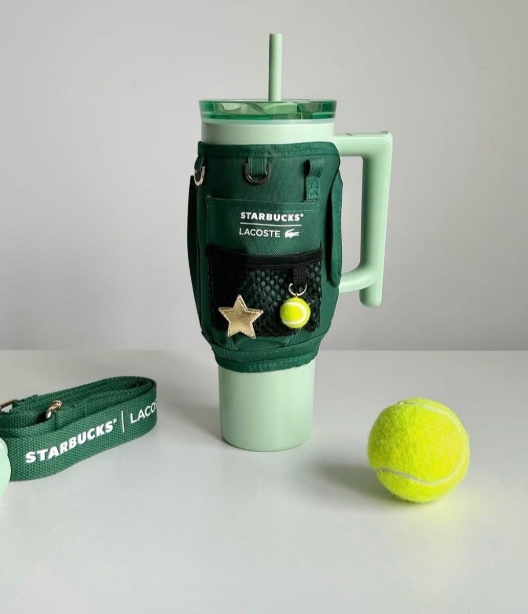 Pre-sale Starbucks China Collab Lacoste Tumbler Mug Bearista Plush