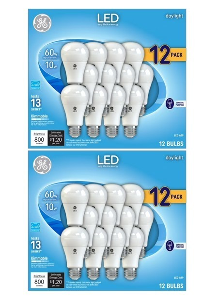 Ge Daylight Led Light 10w Replacement 60w General Purpose Dimmable A19