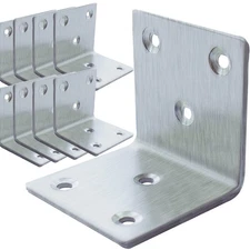 20Pcs Stainless Steel Angle Bracket, 2"x2"x2" Heavy Duty L Brackets for Wood,...