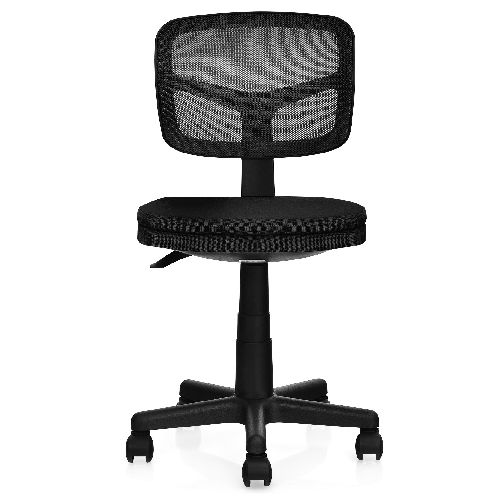 Costway Armless Office Chair Adjustable Swivel Computer Mesh Desk Chair Black